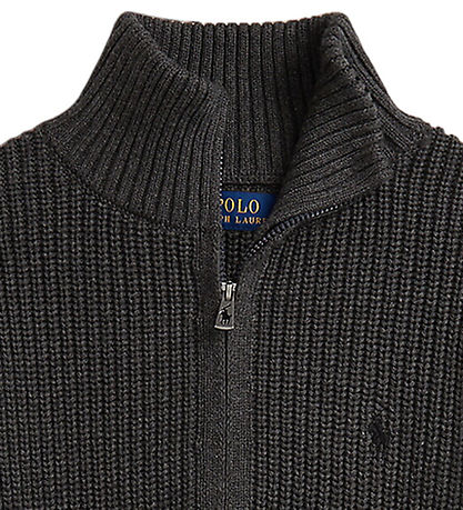 Polo Ralph Lauren Bluse m. Reißverschluss - Strick - Windsor Hea