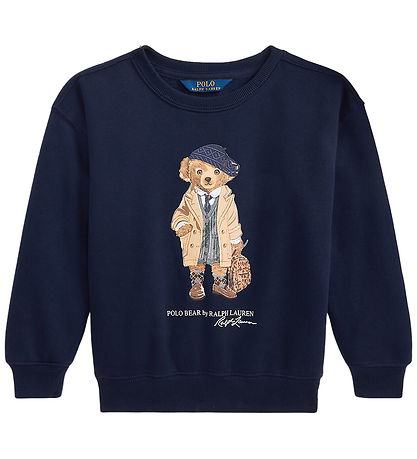 Polo Ralph Lauren Sweatshirt - Refined Navy w. Soft Toy Polo Ralph Lauren Sweatshirt - Refined Navy w. Soft Toy