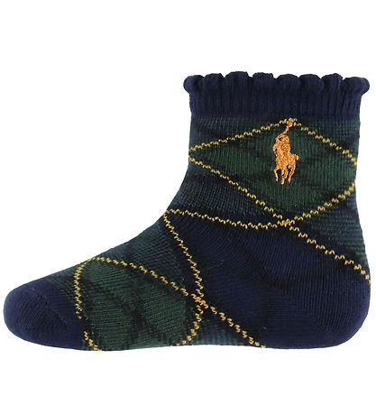 Polo Ralph Lauren Strumpor - 3-pack - Vit/Marinblå/Brun