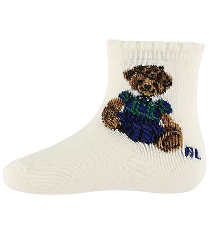 Polo Ralph Lauren Strumpor - 3-pack - Vit/Marinblå/Brun