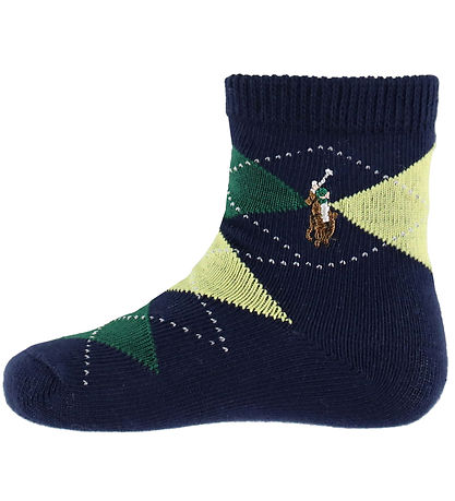 Chaussettes Polo Ralph Lauren - 3 Pack - Blanc/Marine/Vert Chaussettes Polo Ralph Lauren - 3 Pack - Blanc/Marine/Vert