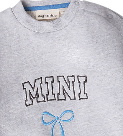 That's Mine Sweatshirt - Alpha - Mini/Blå Rosett