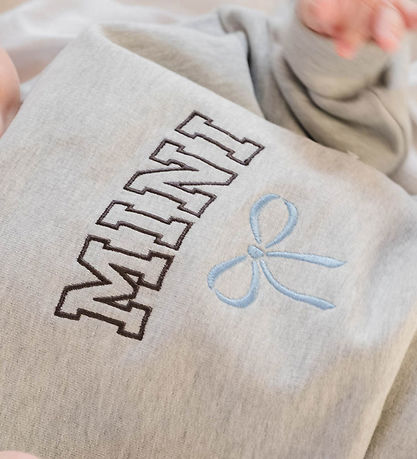 That's Mine Sweatshirt - Alpha - Mini/Blå Rosett