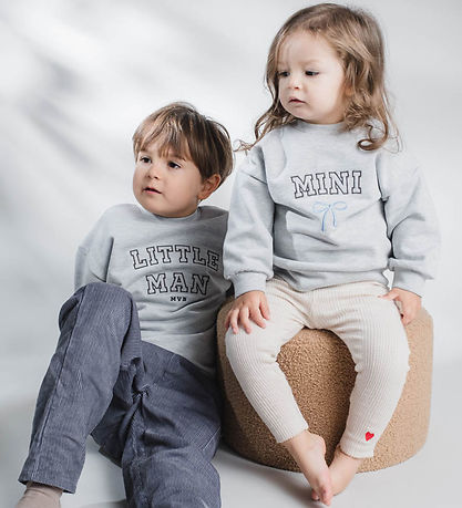 That's Mine Sweatshirt - Alpha - Mini/Blå Rosett
