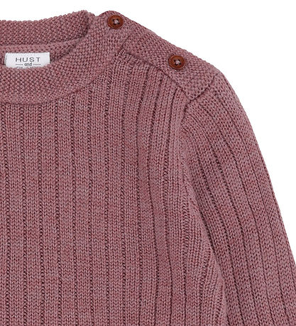 Blouse Hust and Claire - Tricoté - HCPil Wool Rib - Pale Mauve Blouse Hust and Claire - Tricoté - HCPil Wool Rib - Pale Mauve