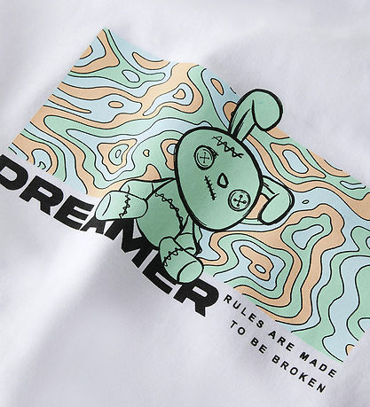 LMTD T-shirt - NlmAnders - Bright White w. Print