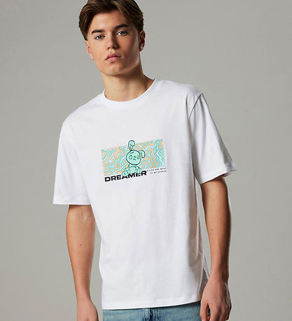LMTD T-shirt - NlmAnders - Bright White w. Print
