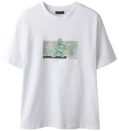 LMTD T-shirt - NlmAnders - Bright White w. Print