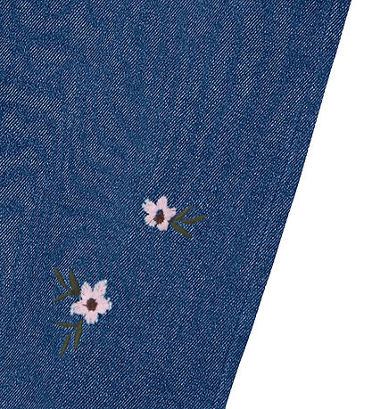 Jeans Name It - NkfRose - Dark Blue Denim av. Fleurs