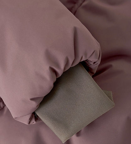 En Fant Vadderad jacka - Rose Taupe m. Blommor