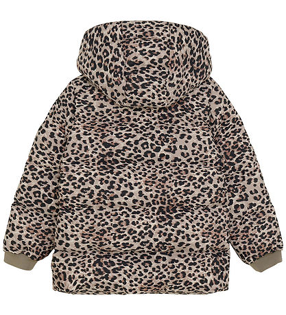 En Fant Puffer Jacket - Pain Bark w. Leopard
