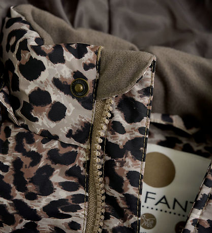 En Fant Puffer Jacket - Pain Bark w. Leopard