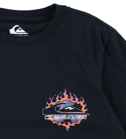 Quiksilver T-shirt - EV In Flames - Black