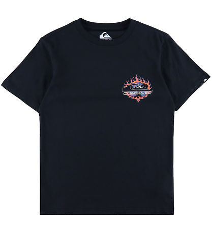 Quiksilver T-shirt - EV In Flames - Black Quiksilver T-shirt - EV In Flames - Black