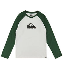 Quiksilver Bluse - EV Omni Logo Raglan - Snow White Quiksilver Bluse - EV Omni Logo Raglan - Snow White