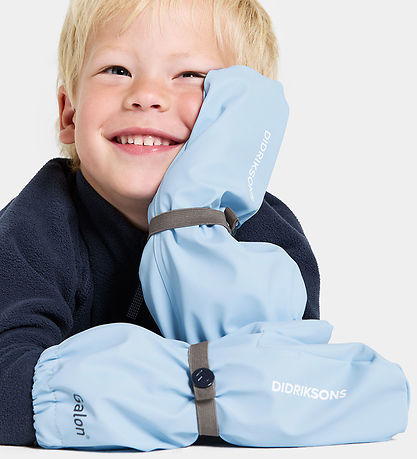 Didriksons Fäustlinge m. Fleece - PU - Pileglove - Light Sea Blu