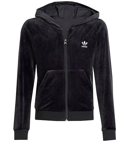 Sweat à Capuche adidas Originals - Velours Z Hoodie - Noir/Blanc