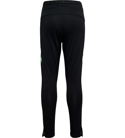 Hummel Trainingsbroek - hmlLood - Black/Green Gekko