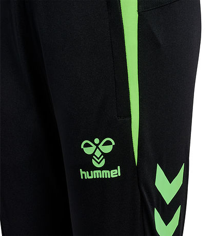Hummel Trainingsbroek - hmlLood - Black/Green Gekko