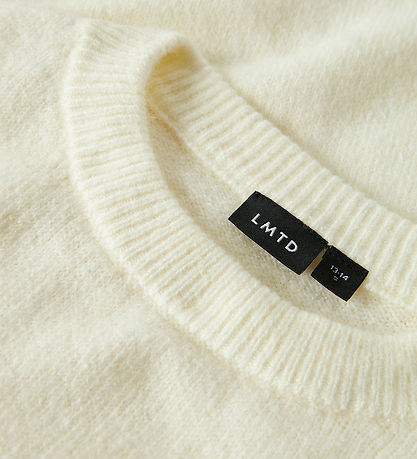LMTD T-shirt - Stickad - NlfLodet - Antique White