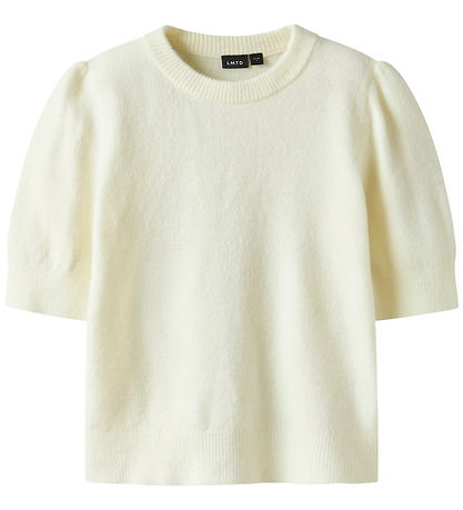 LMTD T-shirt - Stickad - NlfLodet - Antique White
