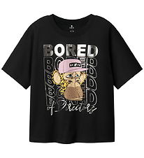 T-Shirt LMTD - NlfAbrina Boredofd - Noir T-Shirt LMTD - NlfAbrina Boredofd - Noir