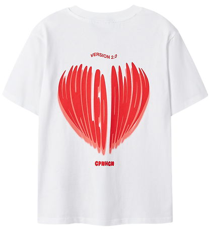 T-Shirt LMTD - NlfHeart - Bright White/Rouge T-Shirt LMTD - NlfHeart - Bright White/Rouge