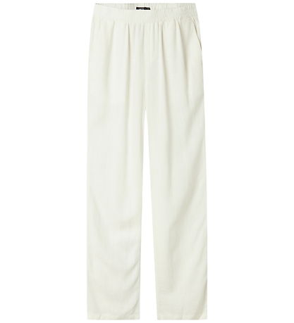 LMTD Trousers - Viscose/Linen - Noos - NlnFinen - White Alyssum LMTD Trousers - Viscose/Linen - Noos - NlnFinen - White Alyssum