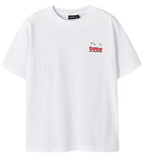 T-Shirt LMTD - NlfCherry - Bright White T-Shirt LMTD - NlfCherry - Bright White