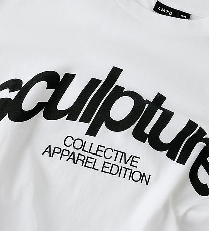 LMTD T-shirt - NlnNure - Bright White/Black w. Print