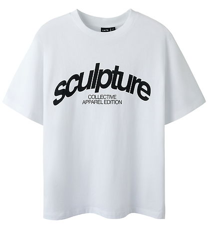 LMTD T-shirt - NlnNure - Bright White/Black w. Print