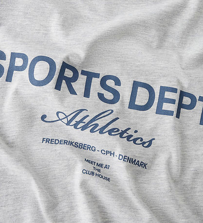 LMTD T-shirt - NlnMoods - Light Grey Melange/Dark Sapphire w. Pr LMTD T-shirt - NlnMoods - Light Grey Melange/Dark Sapphire w. Pr