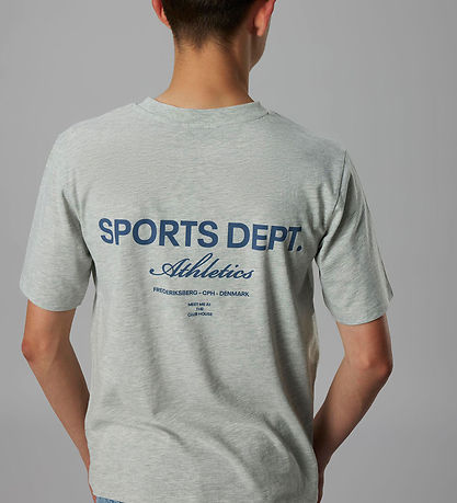 LMTD T-shirt - NlnMoods - Light Grey Melange/Dark Sapphire w. Pr LMTD T-shirt - NlnMoods - Light Grey Melange/Dark Sapphire w. Pr