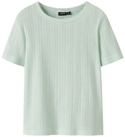 LMTD T-shirt - NlfNmina - Aqua Glass w. Pointelle