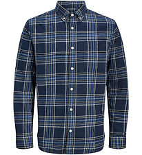 Jack & Jones Shirt - JprBlubrook - Dark Navy w. Checs Jack & Jones Shirt - JprBlubrook - Dark Navy w. Checs