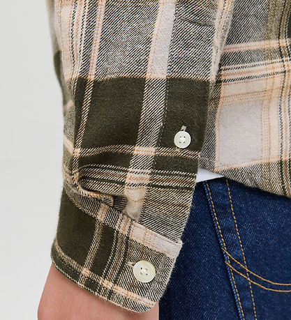 Jack & Jones Skyrta - JprBlubrook - Peat M. Köflótt