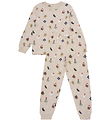 Minymo Pyjama Set - Beige Melange Minymo Pyjama Set - Beige Melange