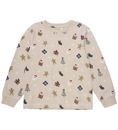 Minymo Pyjamasetti - Beige Melange Minymo Pyjamasetti - Beige Melange