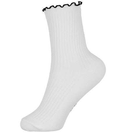 LMTD Socken - NlfHenry - Bright White/Schwarz