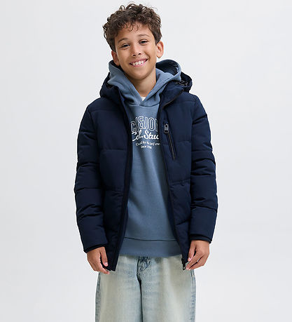 Jack & Jones Puffer Jacket - JjEowen - Sky Captain/Solid Jack & Jones Puffer Jacket - JjEowen - Sky Captain/Solid