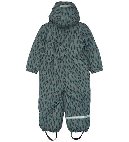 Mikk-Line Snowsuit - Recycled - Conditioner Green w. Print