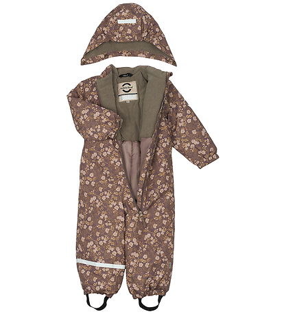 Mikk-Line Snowsuit - Recycled - Sparrow w. Flowers