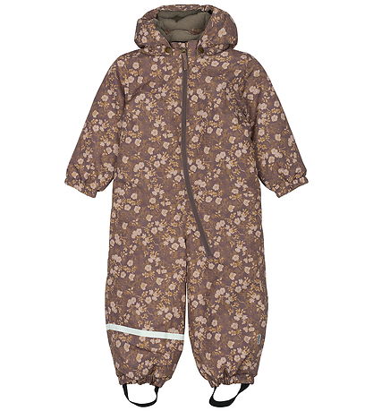 Mikk-Line Snowsuit - Recycled - Sparrow w. Flowers