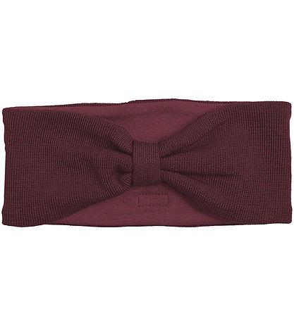 Racing Kids Headband - Wool/Cotton - Bordeaux w. Bow Racing Kids Headband - Wool/Cotton - Bordeaux w. Bow