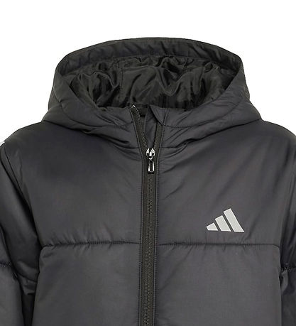 adidas Performance Polstret Jakke - J Lang kåpe - Svart/Hvit