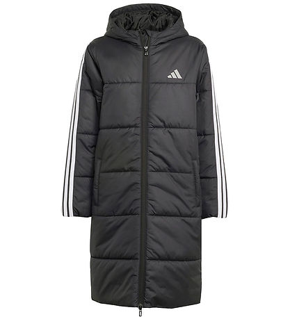 adidas Performance Polstret Jakke - J Lang kåpe - Svart/Hvit