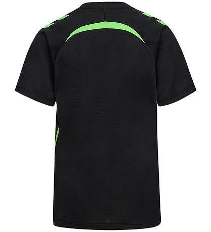 Hummel Stuttermabolur - hmlLead 2.0 Jersey - Svart/Grænt