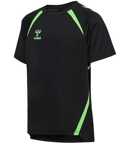 Hummel Stuttermabolur - hmlLead 2.0 Jersey - Svart/Grænt