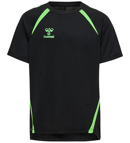 Hummel Stuttermabolur - hmlLead 2.0 Jersey - Svart/Grænt