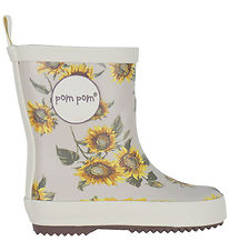 Pom Pom Rubber Boots - Sunflower Pom Pom Rubber Boots - Sunflower